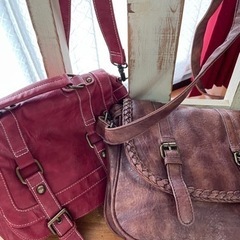 昭和レトロ ショルダーバッグ 2個セットの画像