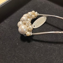 新品未使用　コットンパール　ヘアアクセサリーの画像