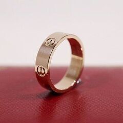 【苫小牧バナナ】◇USED◇Cartier/カルティエ LOVEリング #60 20号 Au750 K18PG ピンクゴールド 指輪 アクセサリー ブランド 箱付♪