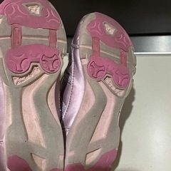 ムーンスター　19cm 女の子　パープル　ピンク　スニーカー　運動靴の画像