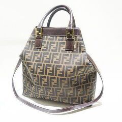 【苫小牧バナナ】FENDI/フェンディ FFズッカパターン 2W...