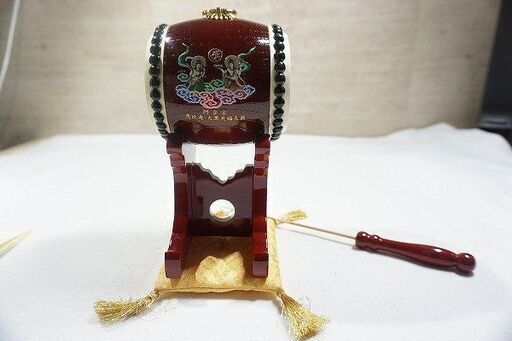 【苫小牧バナナ】希少 阿含宗 恵比寿・大黒天 福太鼓 未使用保管品 財運強化 福運招来 木箱入り♪