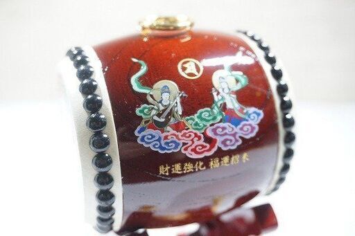 【苫小牧バナナ】希少 阿含宗 恵比寿・大黒天 福太鼓 未使用保管品 財運強化 福運招来 木箱入り♪
