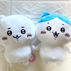 【初期】【値下げしました】ちいかわ＆ハチワレ BIGぬいぐるみプ...