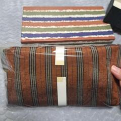 未使用 レトロ 民芸 しまつむぎ バッグの画像