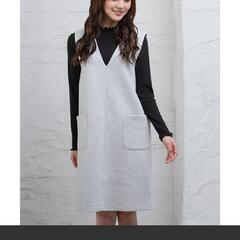 【美品】Honeys ジャンパースカート グレーの画像
