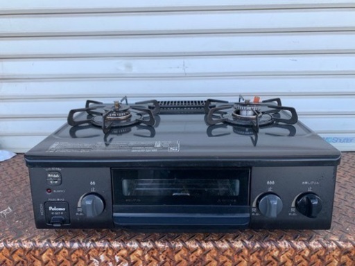 配送可能　幅56㎝コンパクトガステーブル IC-S37-R LPガス用/右強火 幅560奥行447高さ180m
