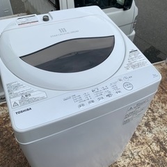 配送可能　2019年式　東芝 TOSHIBA AW-5G6(W) [全自動洗濯機 5kg 風乾燥機能付(1.3kg) グランホワイト]