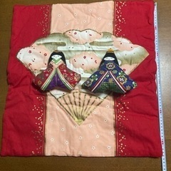 可愛いクッション生地の雛人形