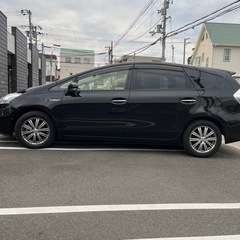 ⭐️値下げしました❗️プリウスアルファSチューンブラック後期型！平成26年。５人乗り禁煙、コーティング済み❣️の画像