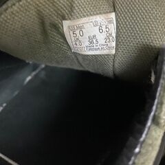 VANS 海外購入品　中古スニーカー 23cm オリーブグリーンの画像