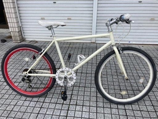 【クロスバイク】26インチ　6段変速付　スタイリッシュリム使用❗️前後タイヤ、チューブ新品❗️若林自転車　唐崎店　SALE中❗️