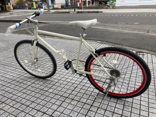 【クロスバイク】26インチ　6段変速付　スタイリッシュリム使用❗️前後タイヤ、チューブ新品❗️若林自転車　唐崎店　SALE中❗️