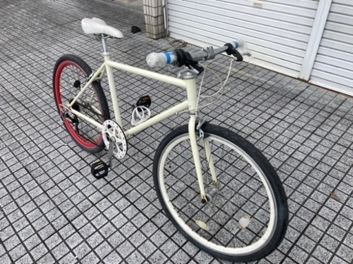 【クロスバイク】26インチ　6段変速付　スタイリッシュリム使用❗️前後タイヤ、チューブ新品❗️若林自転車　唐崎店　SALE中❗️