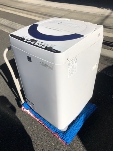 SHARP シャープ 全自動電気洗濯機 5.5kg ES-G5E2-KB 2015年製