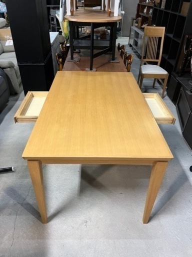 激安ダイニングセット!! 大塚家具 4人掛け ワイド ダイニングテーブル＆椅子×4脚
