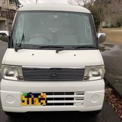 美車✨仕事やキャンプベースにいいと思います^_^！低走行　三菱タウンボックス.ハイルーフ軽バン　イクリプスナビテレビ！の画像