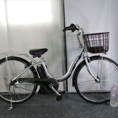 C522★整備済み　中古電動自転車★ヤマハ　パスナチュラ【26インチ　シルバー　8.7Ah】