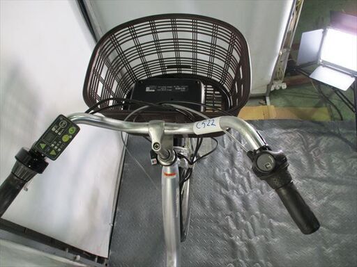 C522★整備済み　中古電動自転車★ヤマハ　パスナチュラ【26インチ　シルバー　8.7Ah】