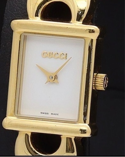 動作確認済　グッチ　1800L　　白　クオーツ　レディース　腕時計