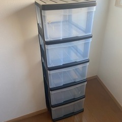 5段衣類ケースの画像