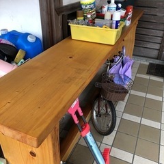 一枚板のカウンターテーブル(貴重)
