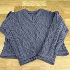 紫　ニット　ViS