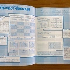 サッカー　ゲーム分析　記録ノートの画像