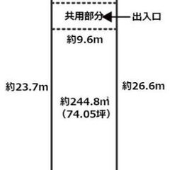 ★貸土地★   大阪府高槻市南平台　74坪　 #資材置き場　＃ト...
