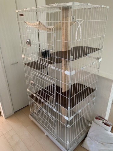 キャットケージ　アイリスオーヤマ　３段ワイド