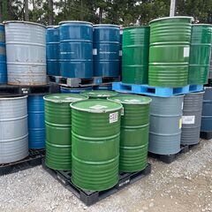 【美品中古】200Lオープンドラム缶(フタ付き)①★千葉市内直接...