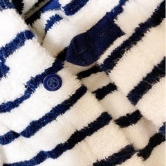 【今月中に受付終了】プチバトー　ベビーバスローブ　バスポンチョ　パイルガウンの画像