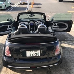 ミニクーパー　カブリオレ　ハーマンエアロ、車高調。の画像