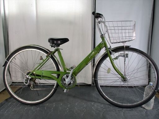 C534☆限定特価☆ 中古自転車 【27インチ 軽快車 6段 LEDオートライト 】
