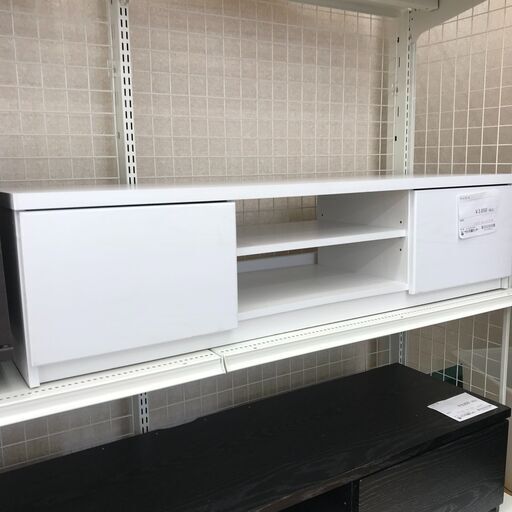 ★ジモティ割あり★  テレビ台 ホワイト H31×W120×D40 クリーニング済み KJ1476