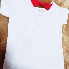 【処分】★ANAP★バックリボン半袖Tシャツ(白)★美品★の画像
