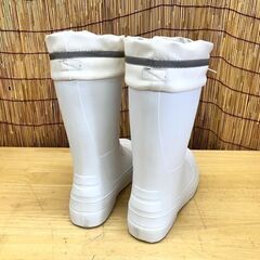 新品! 防寒長靴 ホワイト/白 Sサイズ(23.5-24.0cm) 滑りにくい＆あったかレインブーツ Hyper V Studless(ハイパーVスタッドレス) 札幌市 豊平区の画像
