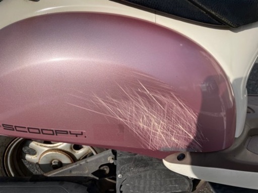 ホンダ クレアスクーピー AF55 ピンクホワイトツートン ミラーメッキ バッテリー新品