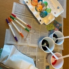 【3/8 & 3/27】大人気！英語でクラフト: Easter Egg Coloring の画像