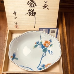 ●有田絵付磁器楕円盛皿