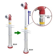 地下式消火栓用 スタンドパイプ パイプ伸縮/引上げ脱着式の画像