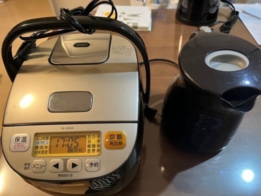 【予定者決定】電気ケトル　炊飯器　セット