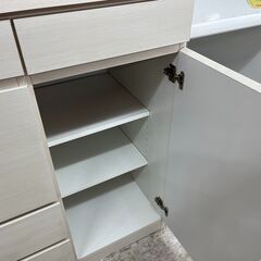 キッチンボード　ホワイト　横幅約140ｃｍ