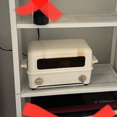 【2/22まで】BRUNO ブルーノ トースター グリル 2枚焼き 魚焼き ホワイト 白 white BOE033-WHの画像