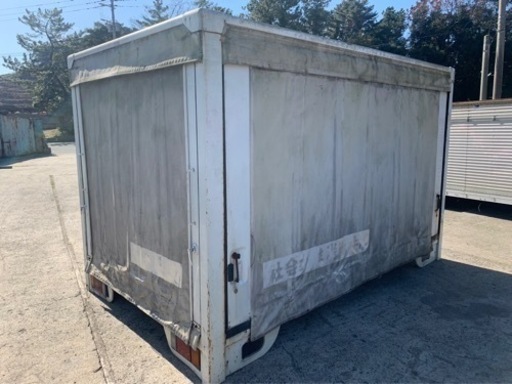 No.732 アルミバン 2ｔ 車 アルミ 箱 バイク 倉庫 トラック コンテナ 米 保管庫 物置 DIY