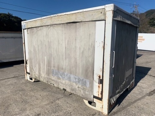 No.732 アルミバン 2ｔ 車 アルミ 箱 バイク 倉庫 トラック コンテナ 米 保管庫 物置 DIY