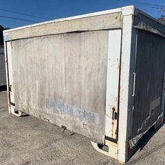 No.732 アルミバン 2ｔ 車 アルミ 箱 バイク 倉庫 トラック コンテナ 米 保管庫 物置 DIY