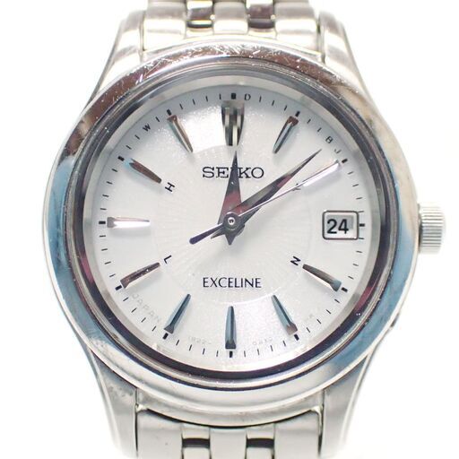AB032 セイコー エクセリーヌ ソーラー電波 1B22-0AM0