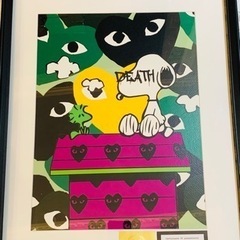 売約済正規品DEATH NYC  世界限定100枚 ギャルソンKAWS