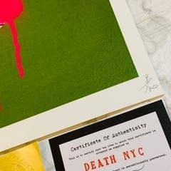 売約済正規品DEATH NYC  世界限定100枚　奈良美智　猫目少女の画像